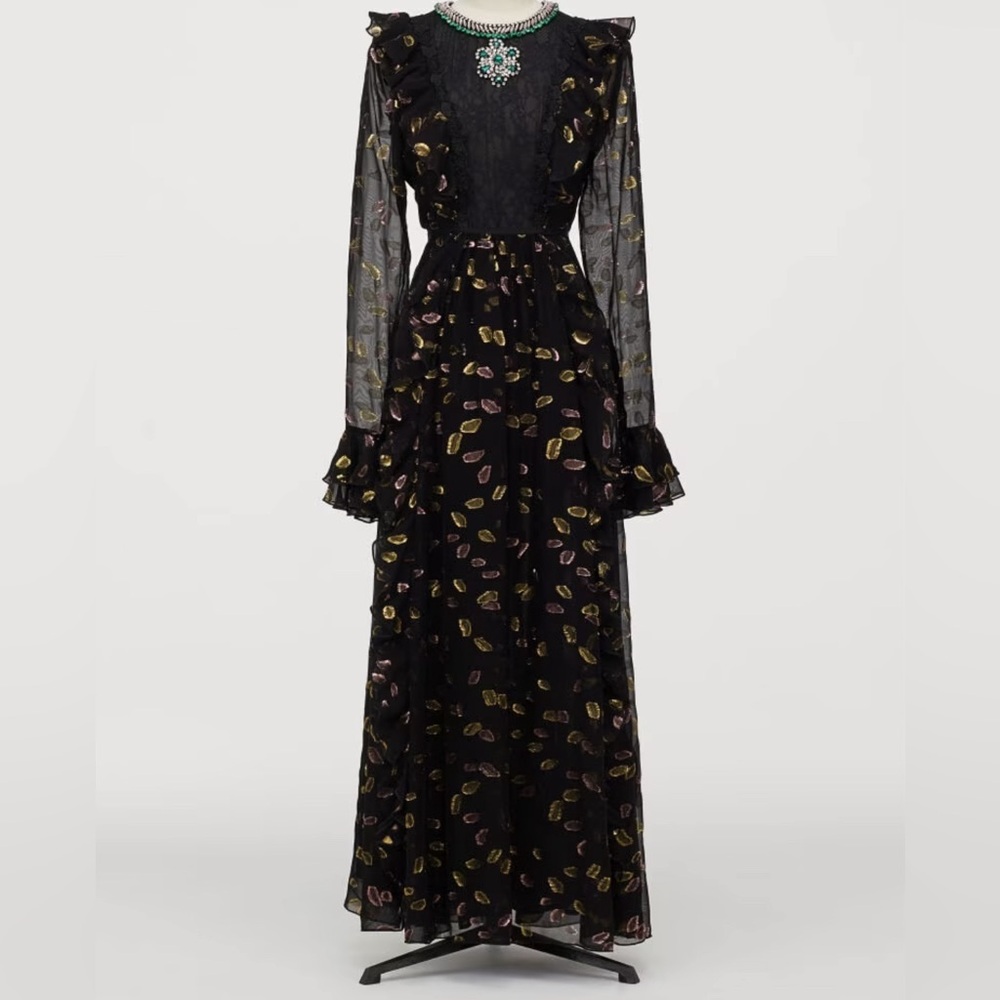 H&M x Giambattista Valli Dress with Flounce